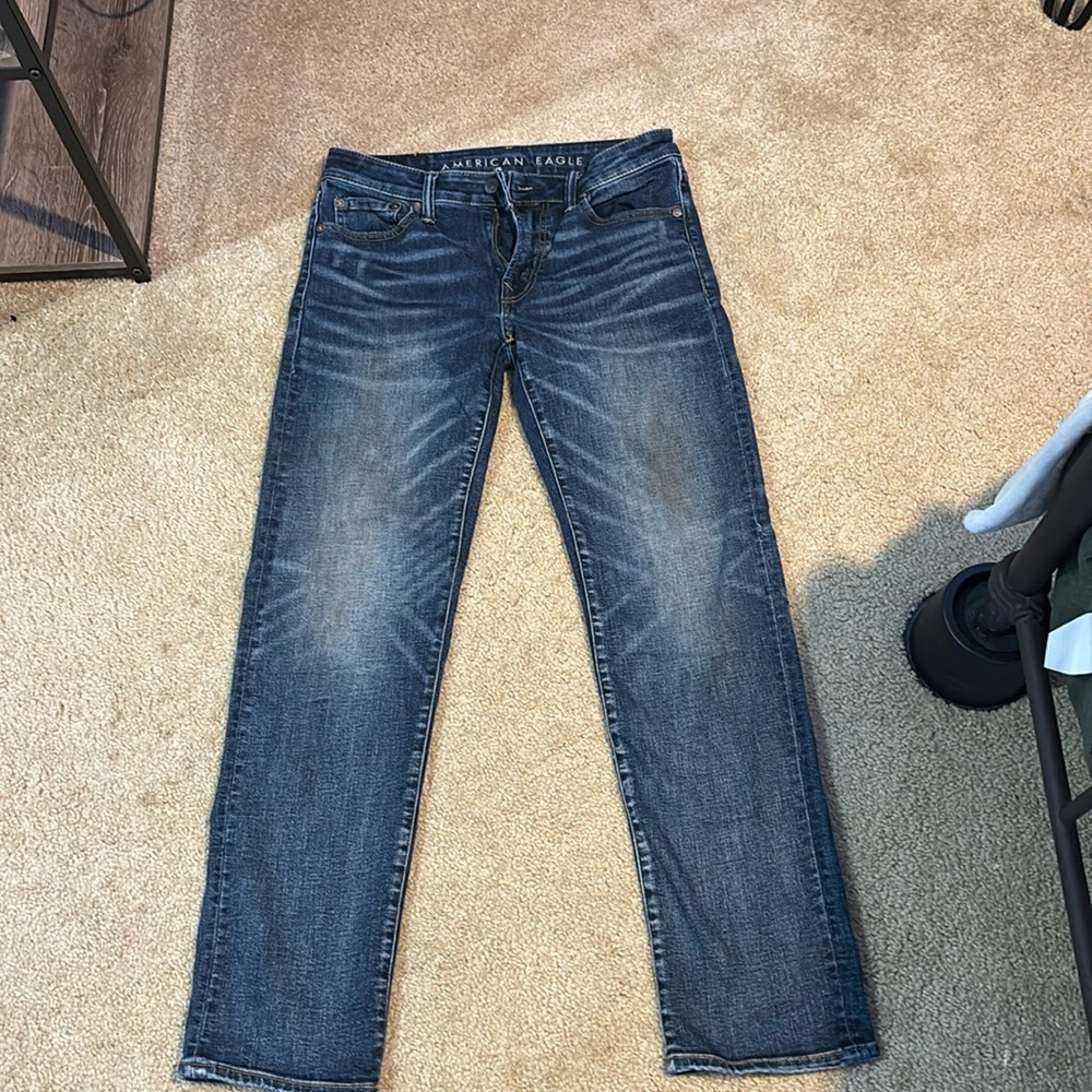 American Eagle Original Straight Blue Jeans (W 30 L 32)